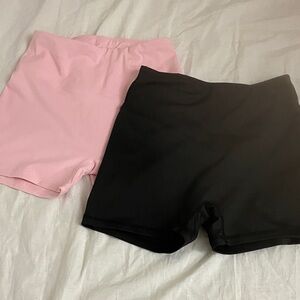 Amazon Women's Bike Shorts in Pink and Black NWOT